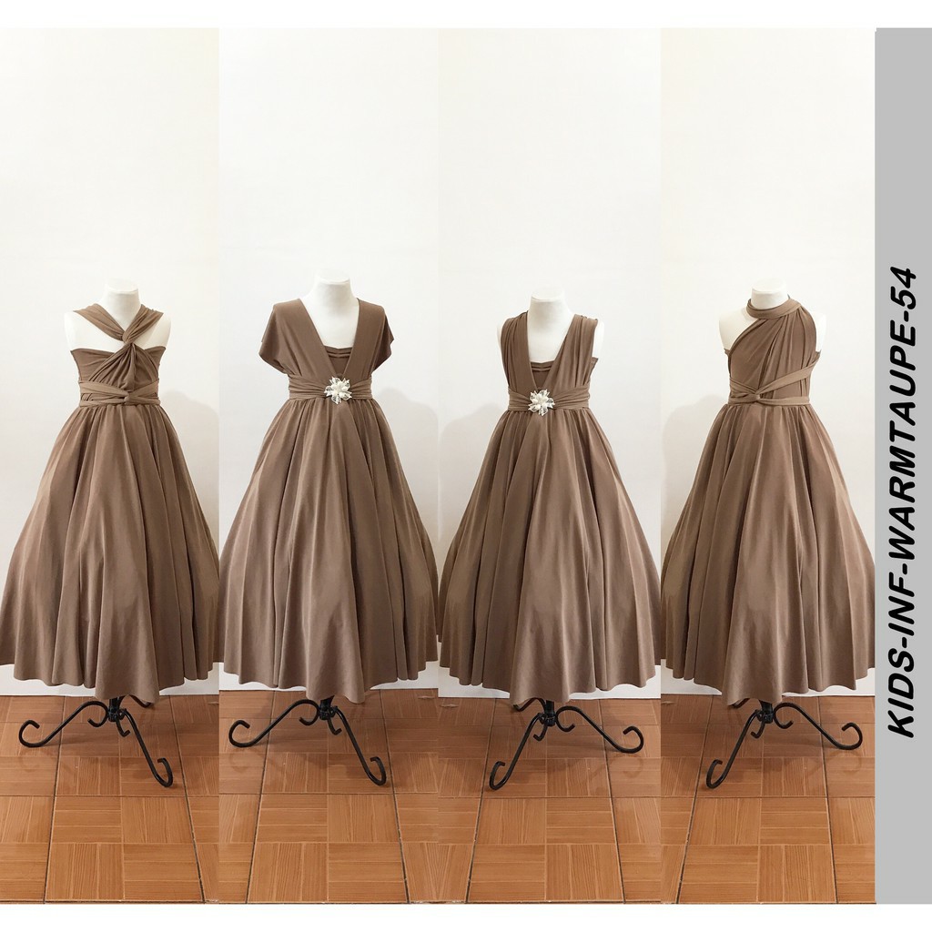 Brown sales infinity dress