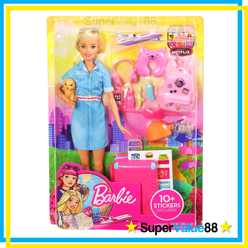 Barbie travel lead doll sale