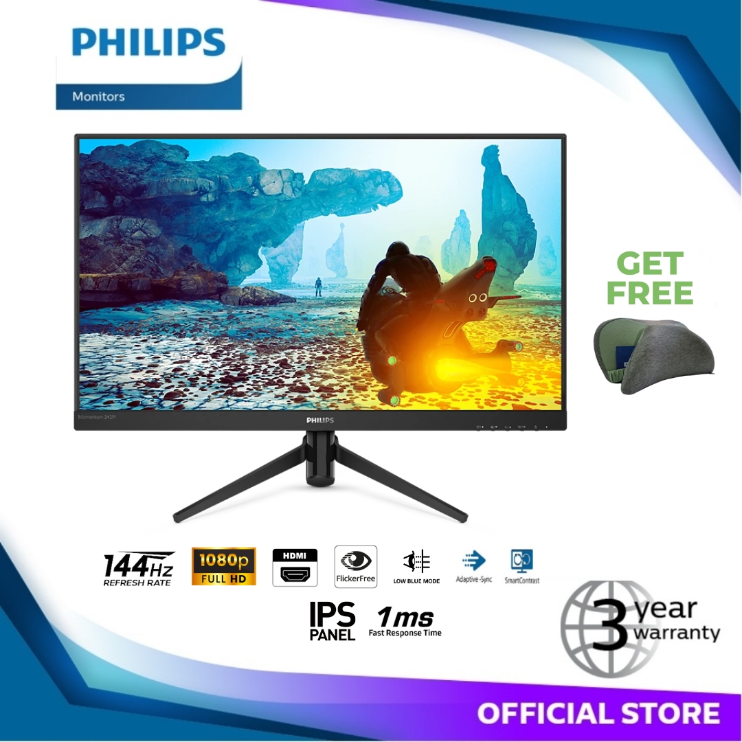 Philips 23.8" IPS 144Hz Monitor with FREE Gaming Neck Support