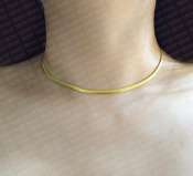 Authentic 18K Gold Plated Snake Chain Necklace by SBGM