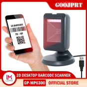 GOOJPRT Desktop Barcode Scanner for PC, Mac, Android, POS