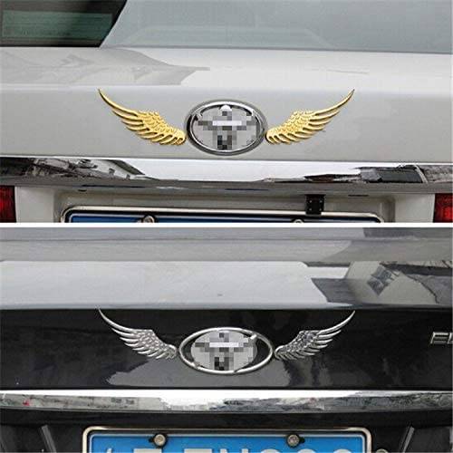 1Pair 3D Dimensional Alloy Metal Car Stickers Angel Hawk Eagle