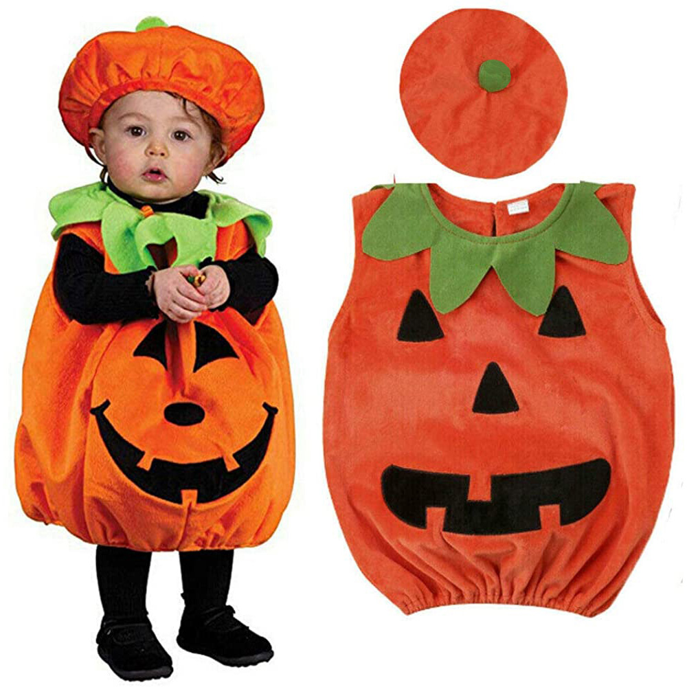 Baby Scary Pumpkin Costume Kids 