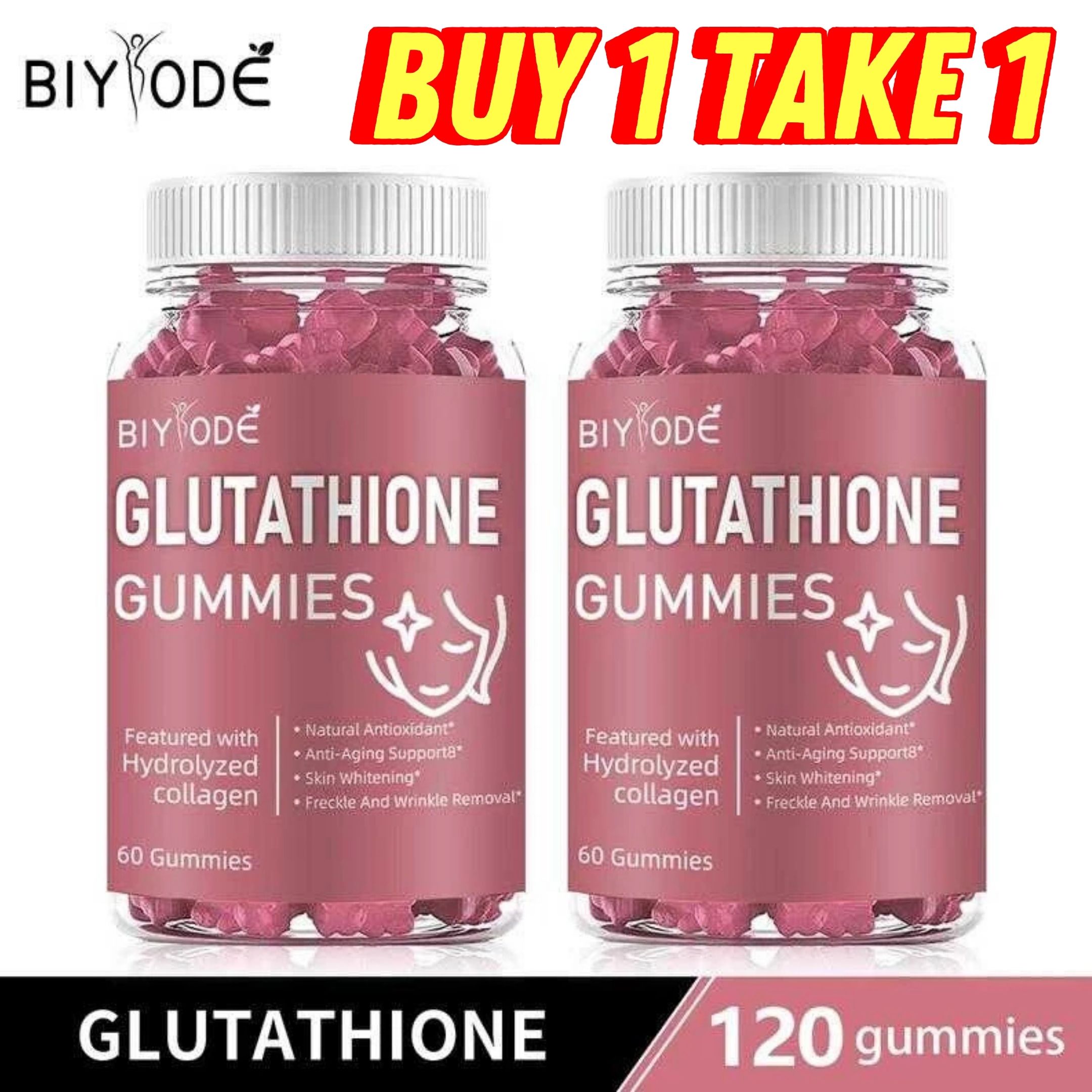 Dr Alvin Glutathione Collagen Gummies - Strawberry Cranberry Flavor For  Anti-Aging Skin Brightening