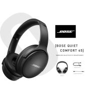 Bose QC45 Wireless ANC Headphones: 24hr Battery, Gaming Headset