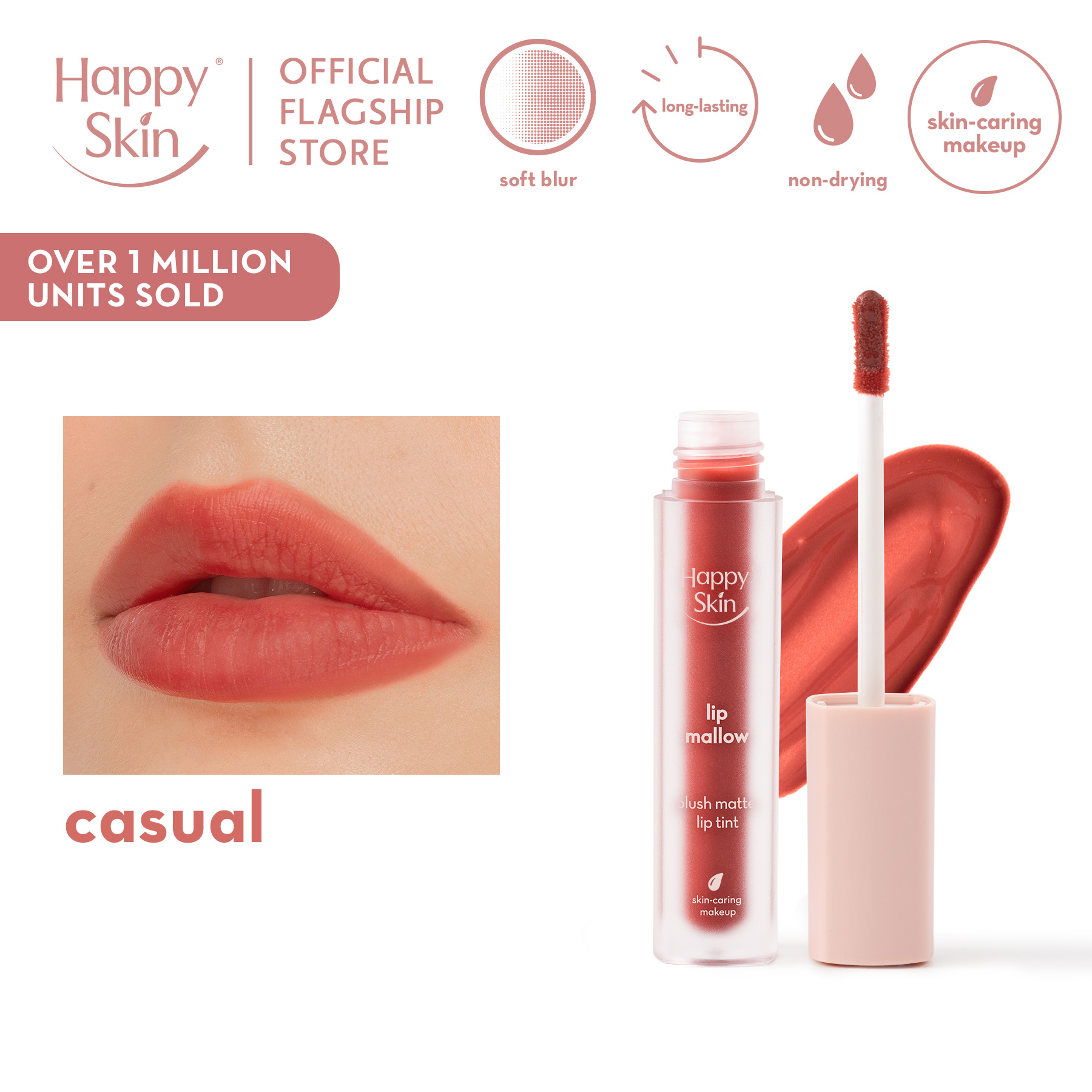 Discount on Happy Skin  shoes - SKU: Happy Skin Lip Mallow Tint in Casual