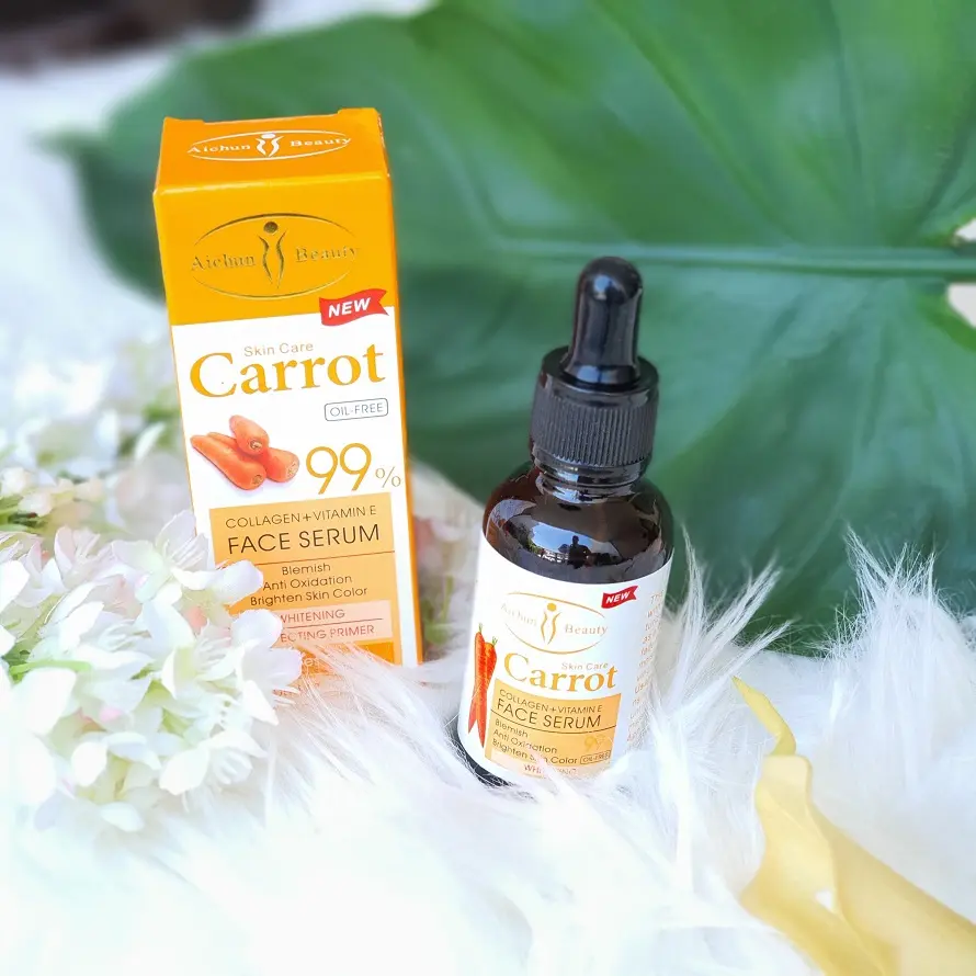 skin care carrot face serum