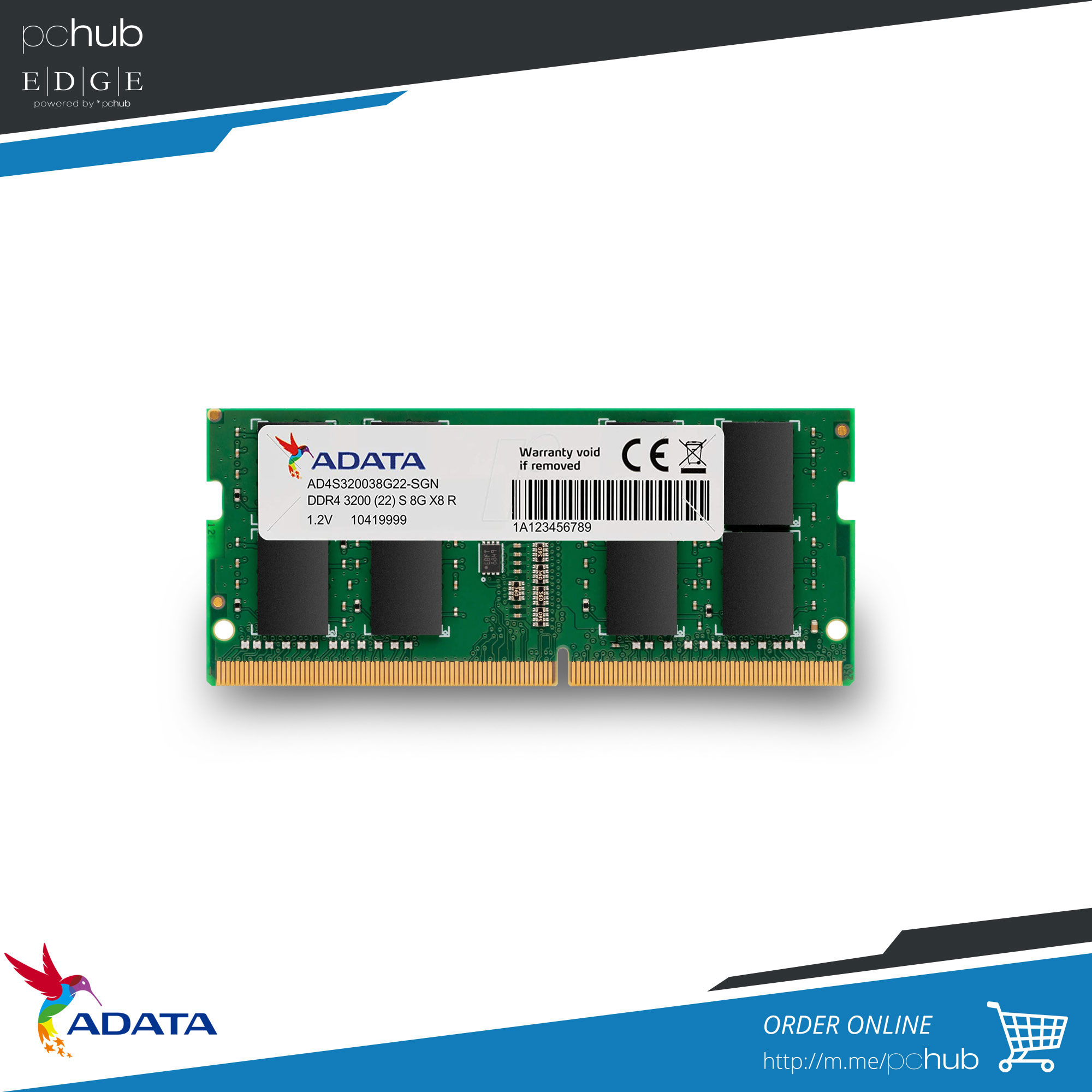7440円 【オンラインショップ】 ADATA DDR4 3200 16GB 2枚 PC4-25600 新品未開封