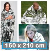 Emergency Mylar Thermal Blanket - 160 x 210cm, Outdoor Use