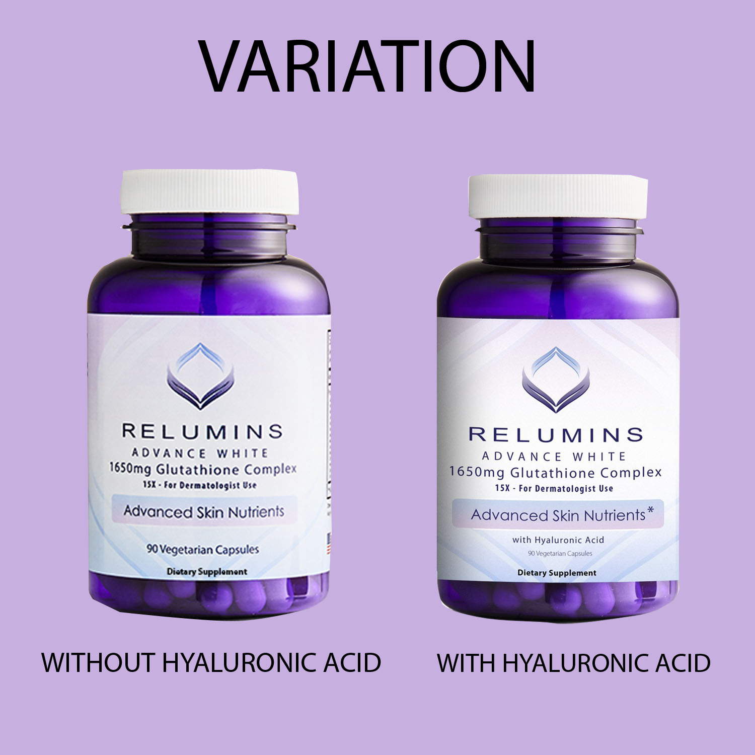 Glutathione Capsules For Skin Whitening & Anti-Aging - Collagen, Vitamin C  & Biotin Supplement
