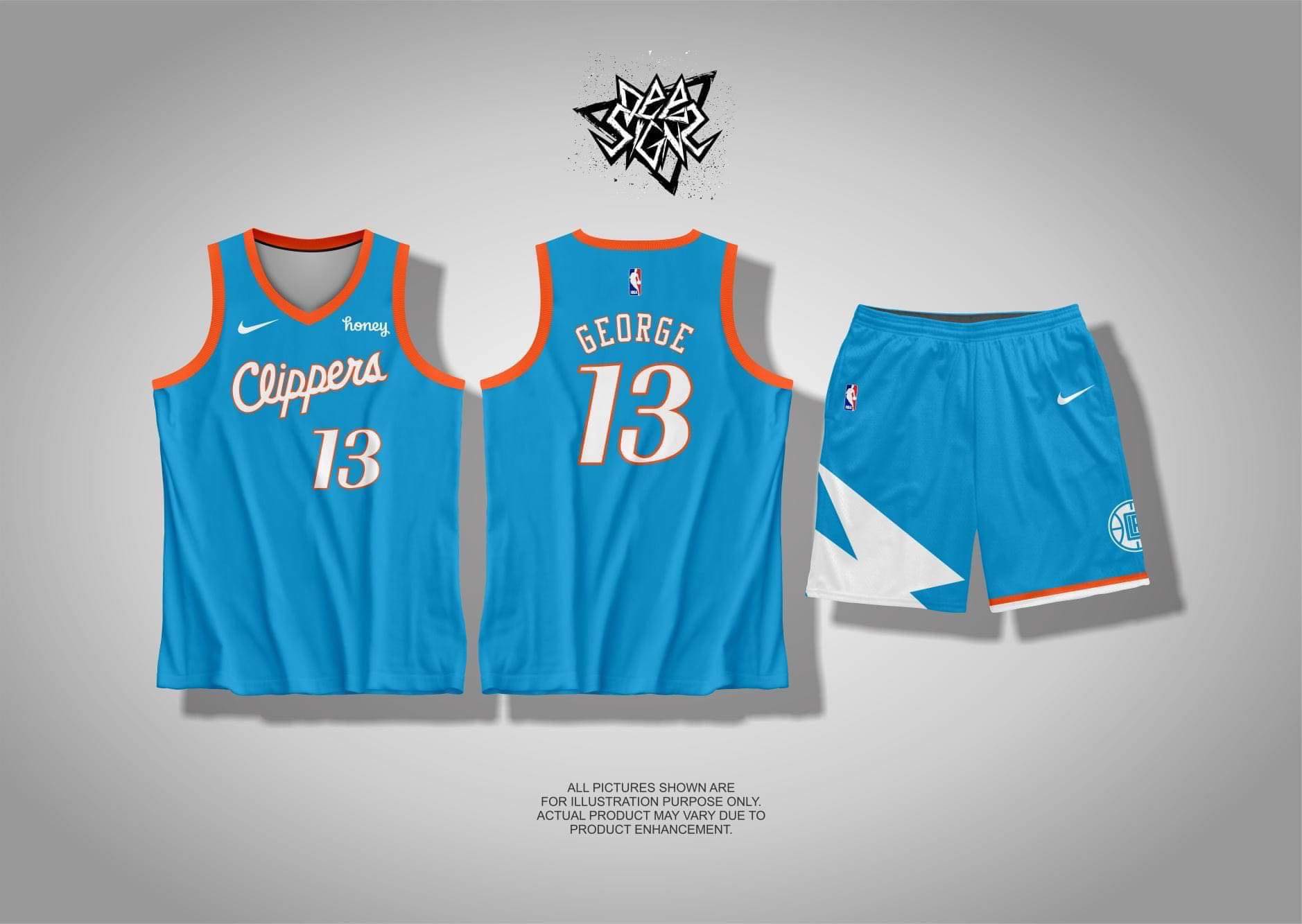 NORTHZONE NBA Los Angeles Clippers x Bandana Westbrook Customized design  Full Sublimation Jersey