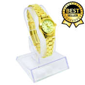 Seiko 5 21 Jewels Green Dial Stainless Steel Watch for Women