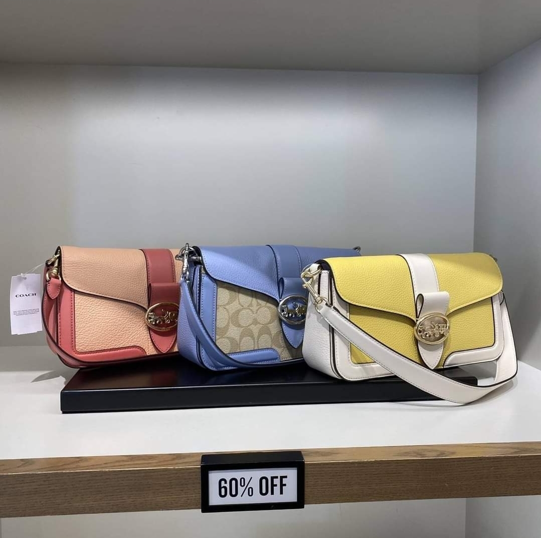 Coach jade shoulder discount bag with patchwork