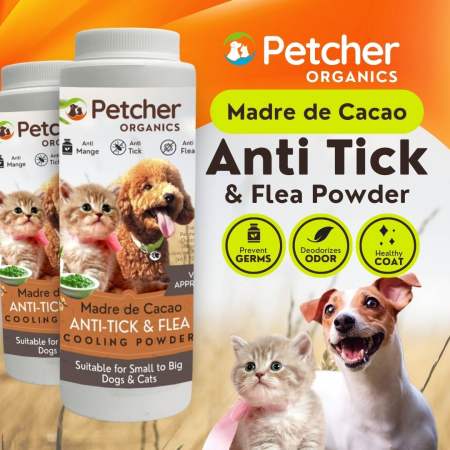 Petcher Organics Tick and Flea Powder for Pets