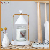 Elegant Korean Cone Candle Warmer with Adjustable Light Control