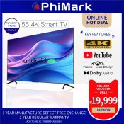 PhiMark 55" 4K Frameless Android 11 Smart LED TV
