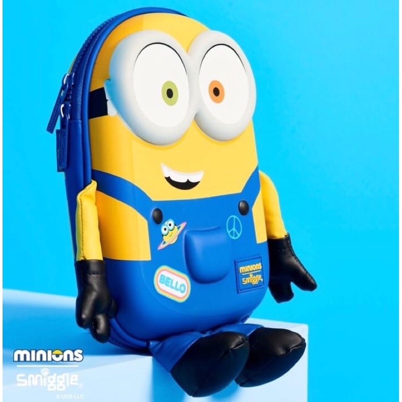 Mingxinjia Australian Smiggle Cartoon Minions Backpack Pencil Case
