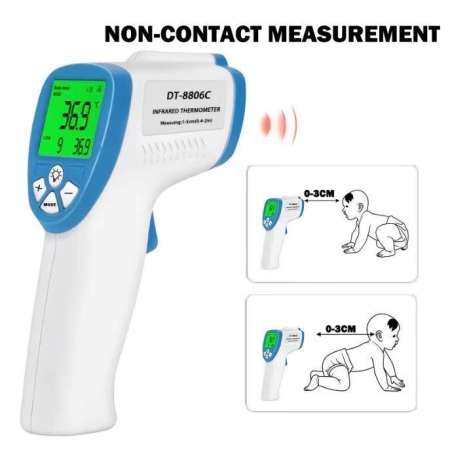 Infrared Thermometer with Fever Alarm for Adult and Baby