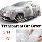 Transparent Car Cover, Waterproof, Dustproof, Full Exterior, Universal Fit