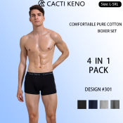 Cacti Keno Plus Size Men's Boxer Briefs - 4 Pack