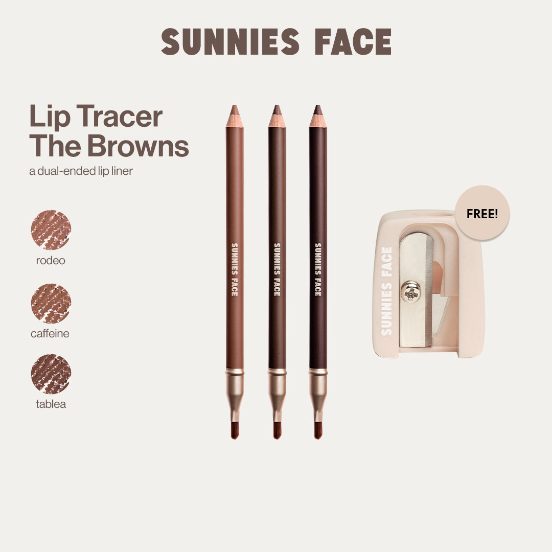 Discount on Sunnies Face  shoes - SKU: Sunnies Face Lip Tracer Browns Trio [Dual-ended Soft Sculpting Lip Liner Pencil]