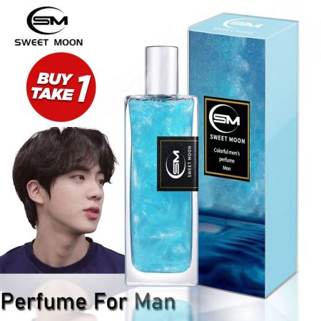 Sweet Moon Buy 1 Tkae 1 Syeet Night Perfume Colorful Men's with Glitters Body Perfume 65ml for Men Long Lasting