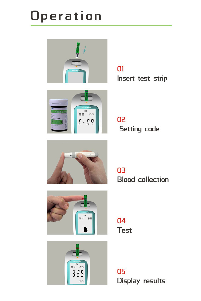 3 in 1 Multifunction Cholesterol Uric Acid Blood Glucose Monitor Glucometer  Kit