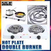 Portable Electric Double Burner Stove - Radiation-Free Cooking (Brand: N/A)