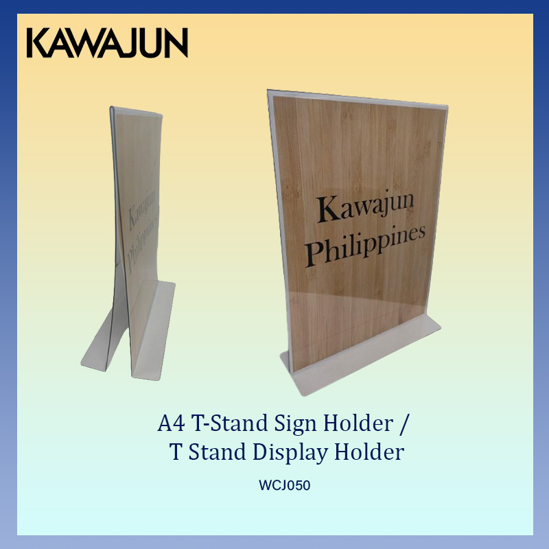 PET T-shaped A4 Menu Stand (10pcs set) - A4 Signage Stand - Ready Stock in Metro Manila - by KAWAJUN Japan Presyo 2,184 Piso*Libreng Shipping