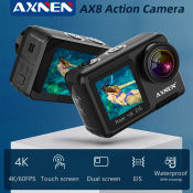 AXNEN AX8 4K 60FPS Action Camera with Touch Screen
