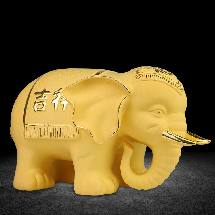 Lazada Philippines - [COD] Spot Elephant Ornaments Alluvial Gold Creative Wine Cabinet Insurance Company Car 4S Store Meeting Sale Gift Elephant Ornaments