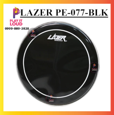 LAZER PE-077 Black Drum Heads in Various Sizes