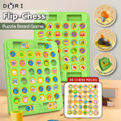 DORI Flip Chess Game: Fun Fruit & Animal Theme