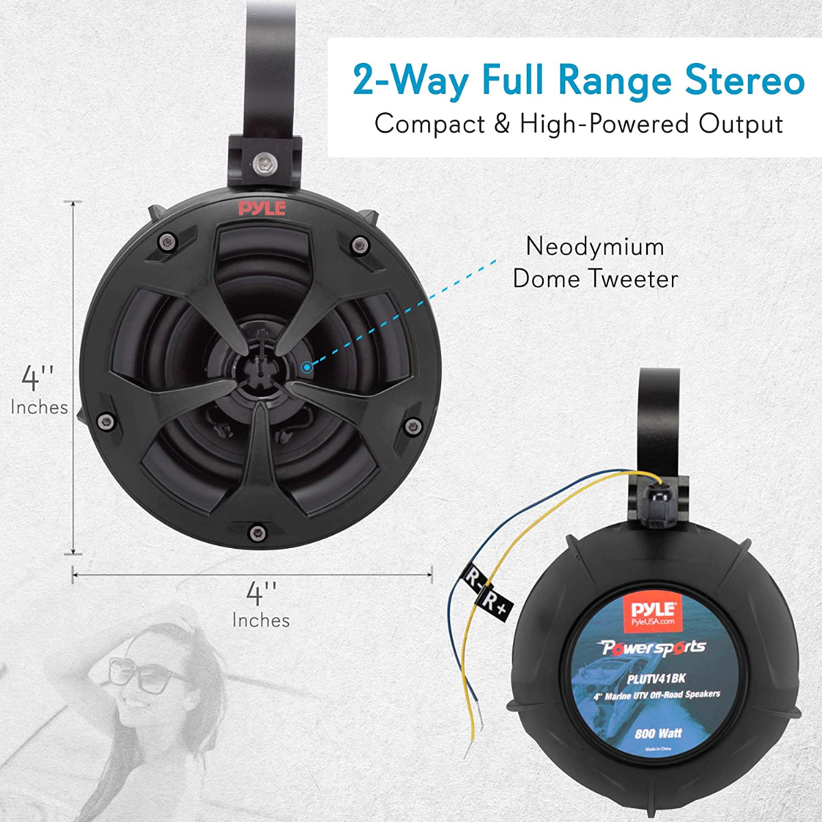Outdoor Audio Stereo Speaker 