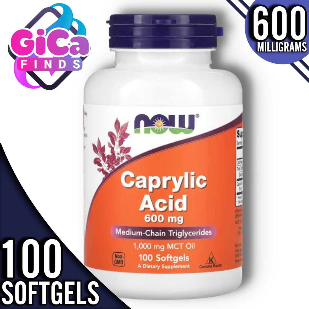 Complément Alimentaire Swanson Acide Caprylique 600mg - 60 Capsules - Système Digestif