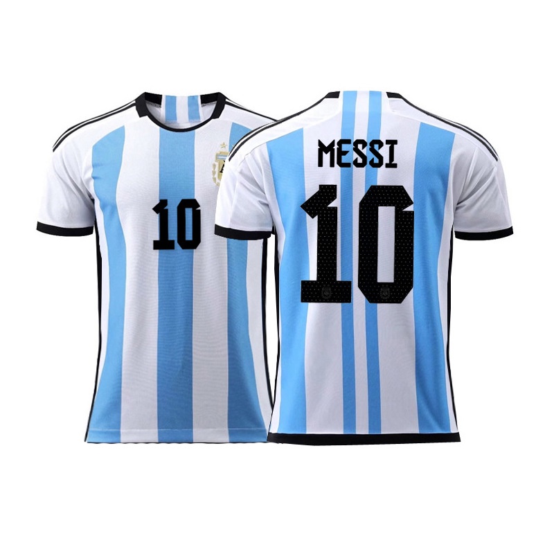 2022 Argentina - Messi home and away kits (crest 2 stars) - ADMC LLC