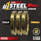 GO-MSK Heavy Duty Gold Steel Motorcycle Rim 1.20-1.60x17