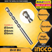 INGCO Masonry Drill Bit Set for Brick, Tile, and Metal