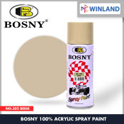 Bosny 100% Acrylic Spray Paint Beige No.302 Spraypaint Pylox * Winland *