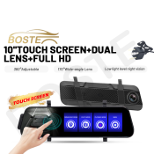 9.66" Dual Lens Front and Back Car Dashcam with Night Vision