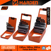 Harden HSS Power Twist Drill Bit Set for Multipurpose Drilling