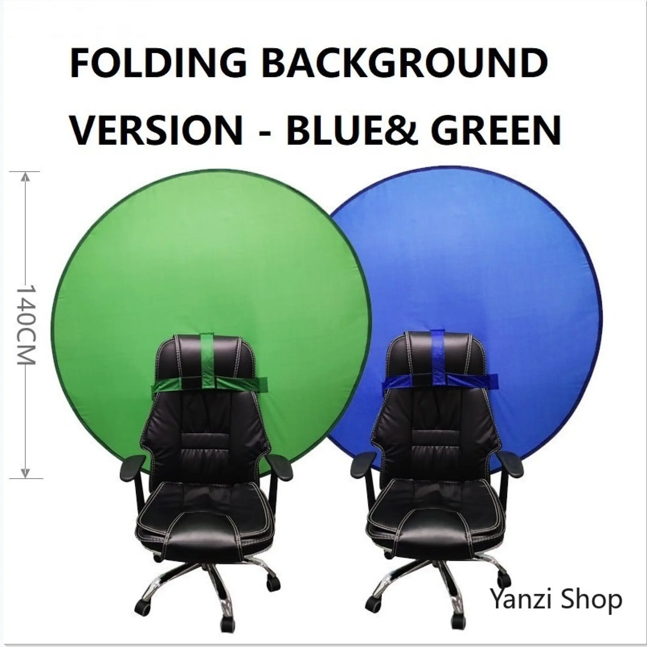Portable Green Screen Round Background Gaming Chair Chromakey Backdrop Local Spot Lazada Ph Portable Green Screen Round, Round Bottom Gaming Chair