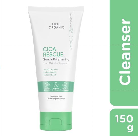 Luxe Organix Cica Rescue Gentle Brightening Cleanser 150g