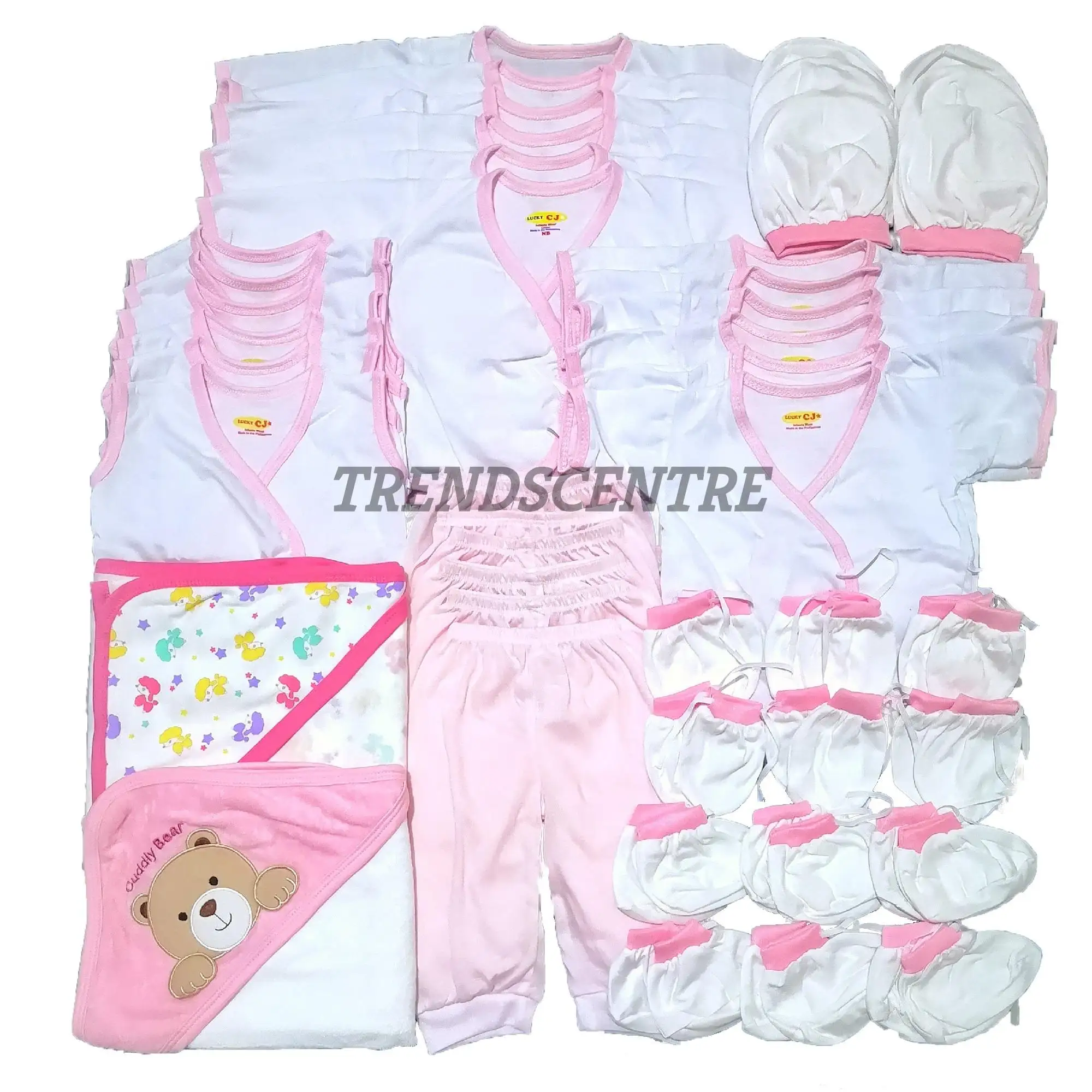 white newborn baby clothes