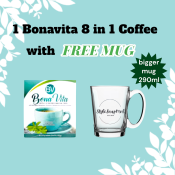 Bonavita Coffee 8 in 1 + 1 Free Mug with Mangosteen, Guyabano, Malunggay