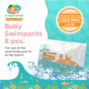 Orange and Peach Basics Baby Swim Diapers - Diaper Pants