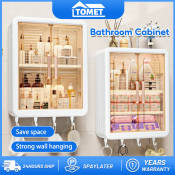 Tomet Wall Mounted Bathroom Storage Cabinet Organizer