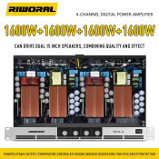 Professional Stage Performance Power Amplifier 1600w x 2 RIWORAL