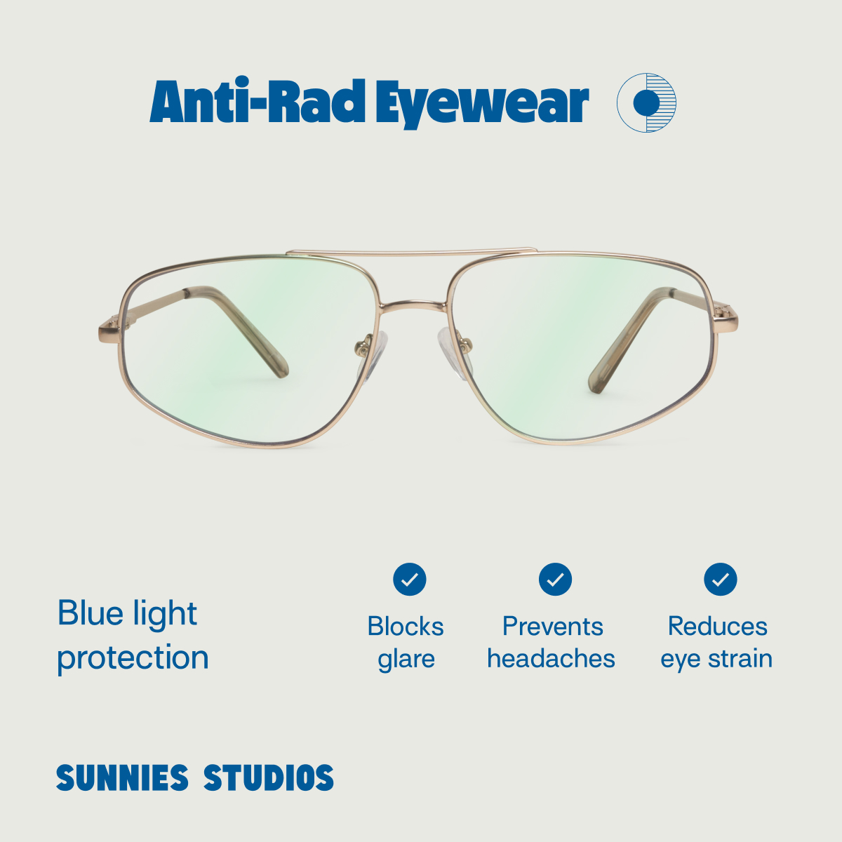 Sunnies Studios Anti Radiation Eyewear Vito Non graded Blue Light Eyeglasses for Men and Women Lazada PH