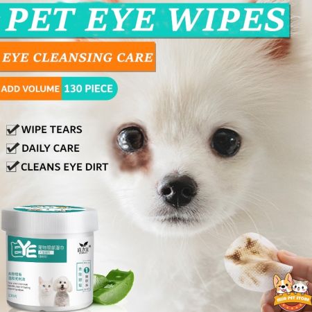 Pet Eye & Tear Stain Remover Wipes - 130PCS